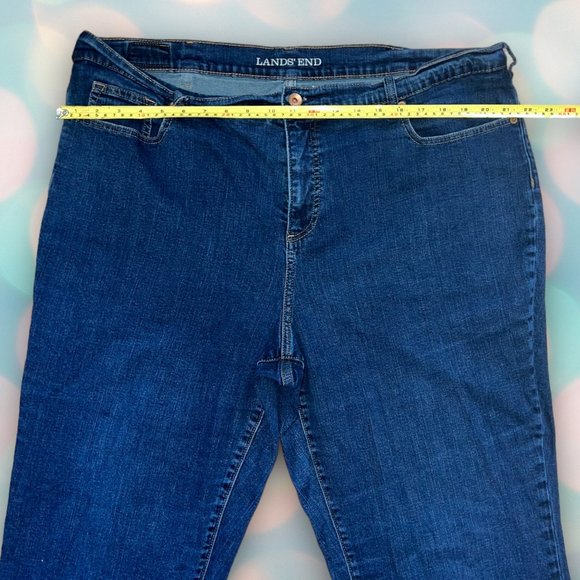 Land’s End Women’s Plus Size High Rise Denim Straight Jeans Size 22W - Picture 3 of 8